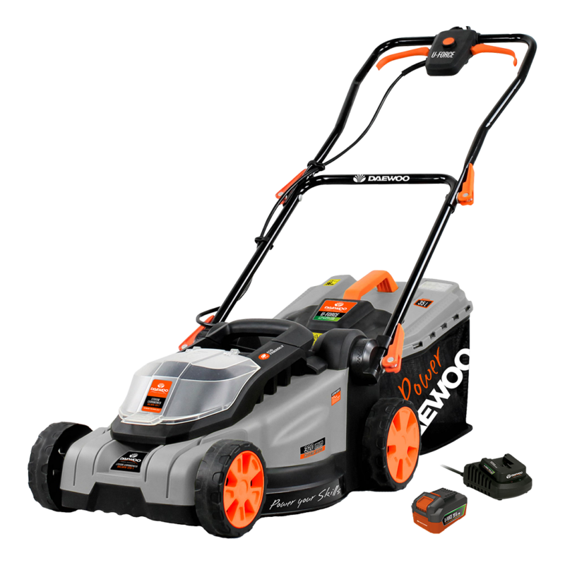 DALLM18-320 KIT Akkumulátoros Fűnyíró, töltővel és akkumulátorral