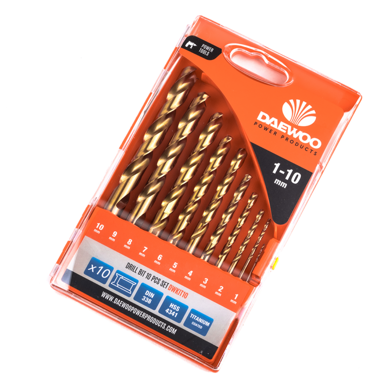 DWKIT10 10db-os HSS fúrószár készlet fémhez