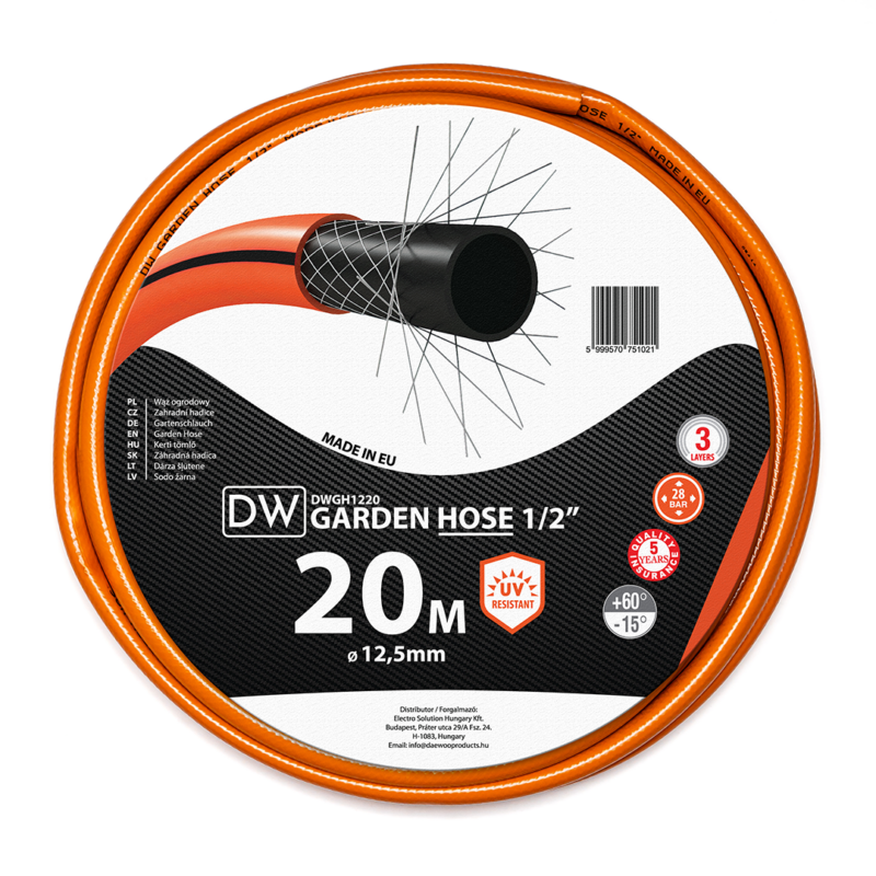 DWGH1220 Locsolótömlő 20m 3/4"